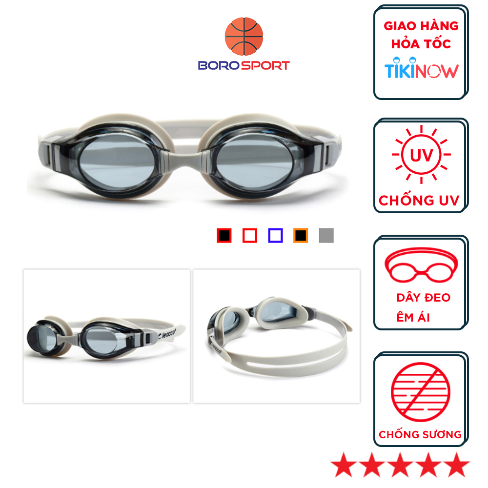 Kính bơi chống tia UV , Chống sương mù , bảo vệ mắt Cleacco – Hàng Chính Hãng – Xám