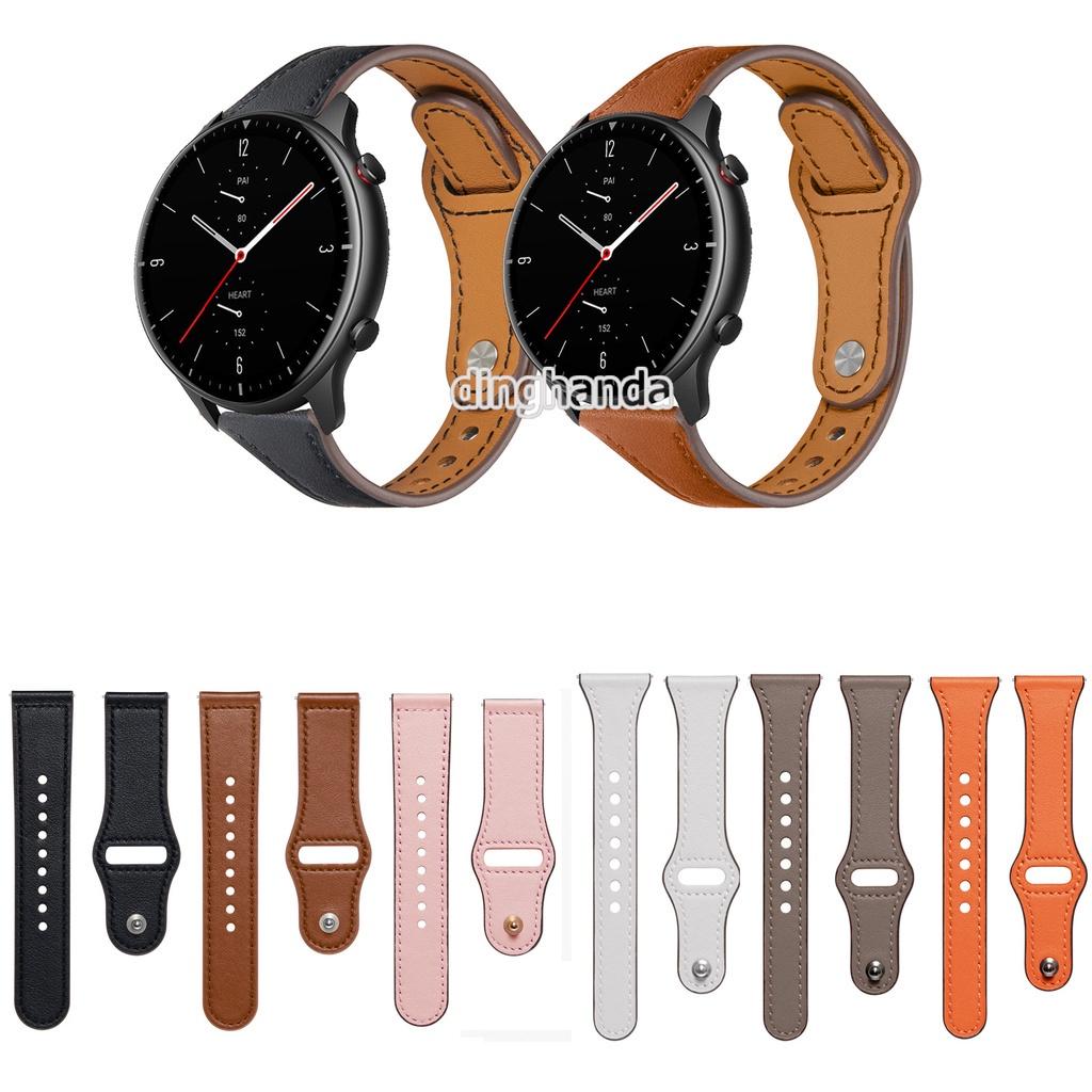 Dây đeo bằng da thật cho đồng hồ thông minh Huami Amazfit GTR 42mm 47mm GTR2 GTR 2e GTR 3 pro