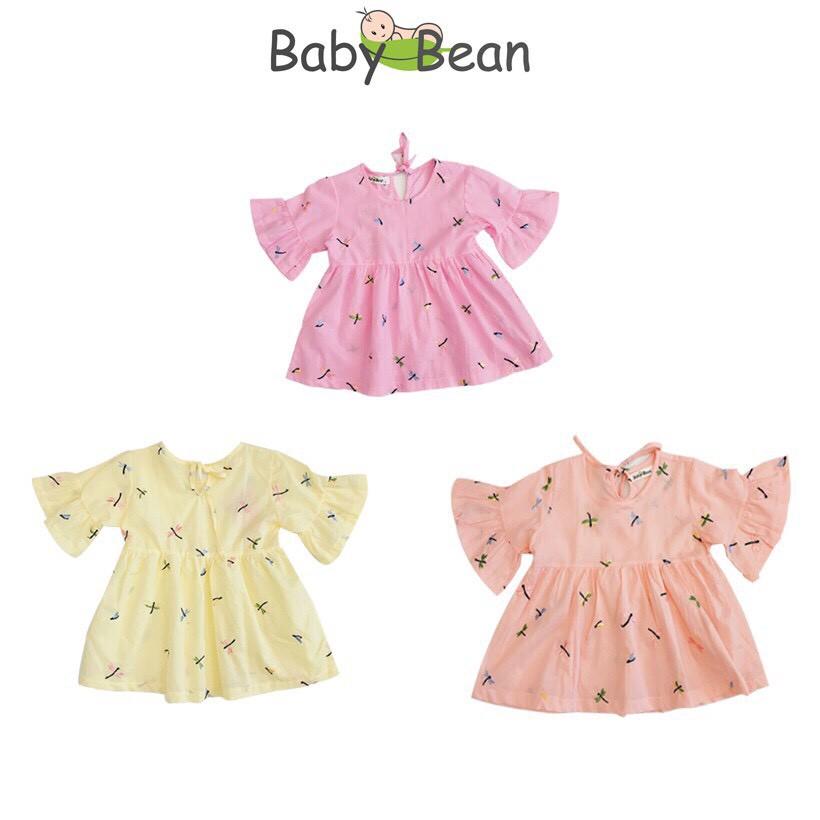 Áo Xô Thêu Chuồn Chuồn Kiểu Búp Bê BabyDoll bé gái BabyBean