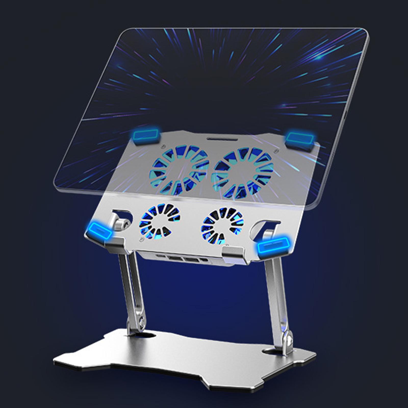 Laptop Stand with Cooling Fan, for Laptops up to 17.3" Holder for Dell Table Desk