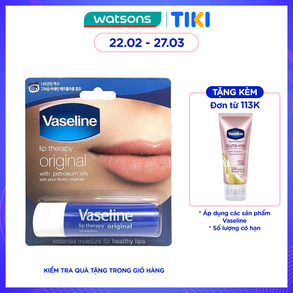 Son Dưỡng Môi Vaseline Mềm Mịn 4.8g