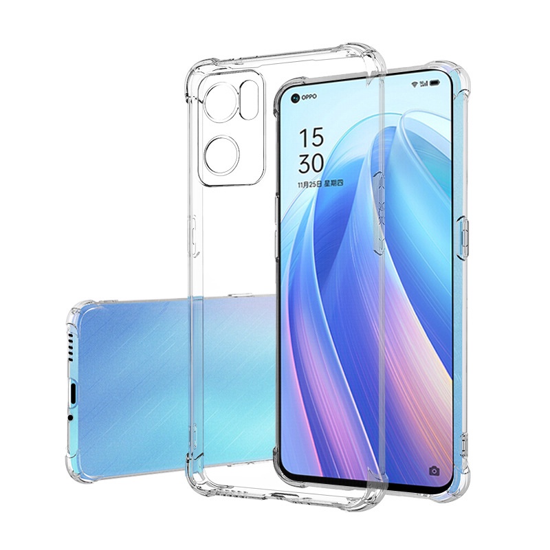 Ốp Lưng Chống Sốc Cho Oppo Reno7 5G,Reno7 Z 5G,A96 5G Silicon Trong Suốt , Bảo Vệ Camera Sau