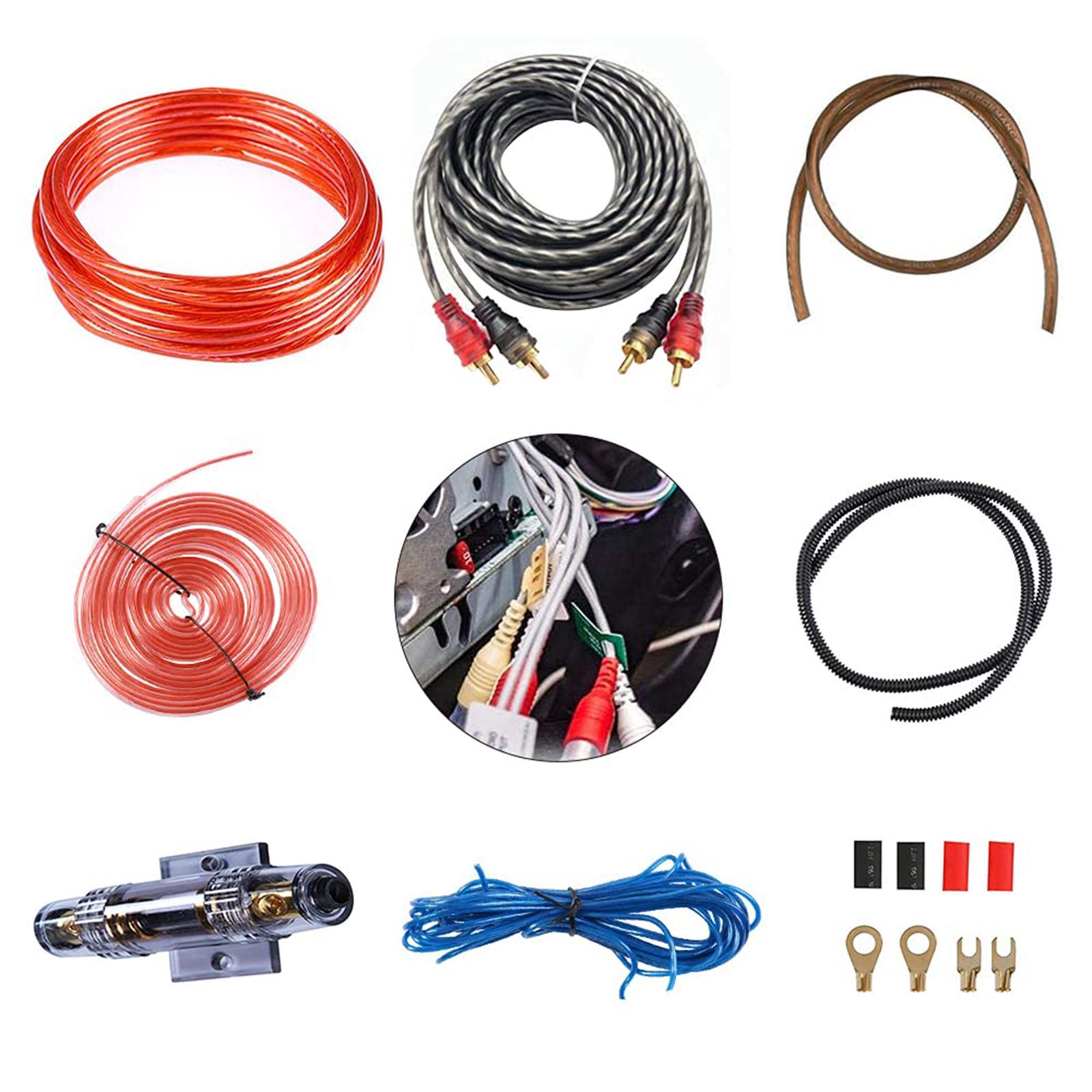 Car Audio Wire Wiring Kit  PVC Audio Cable Kit Power Cable