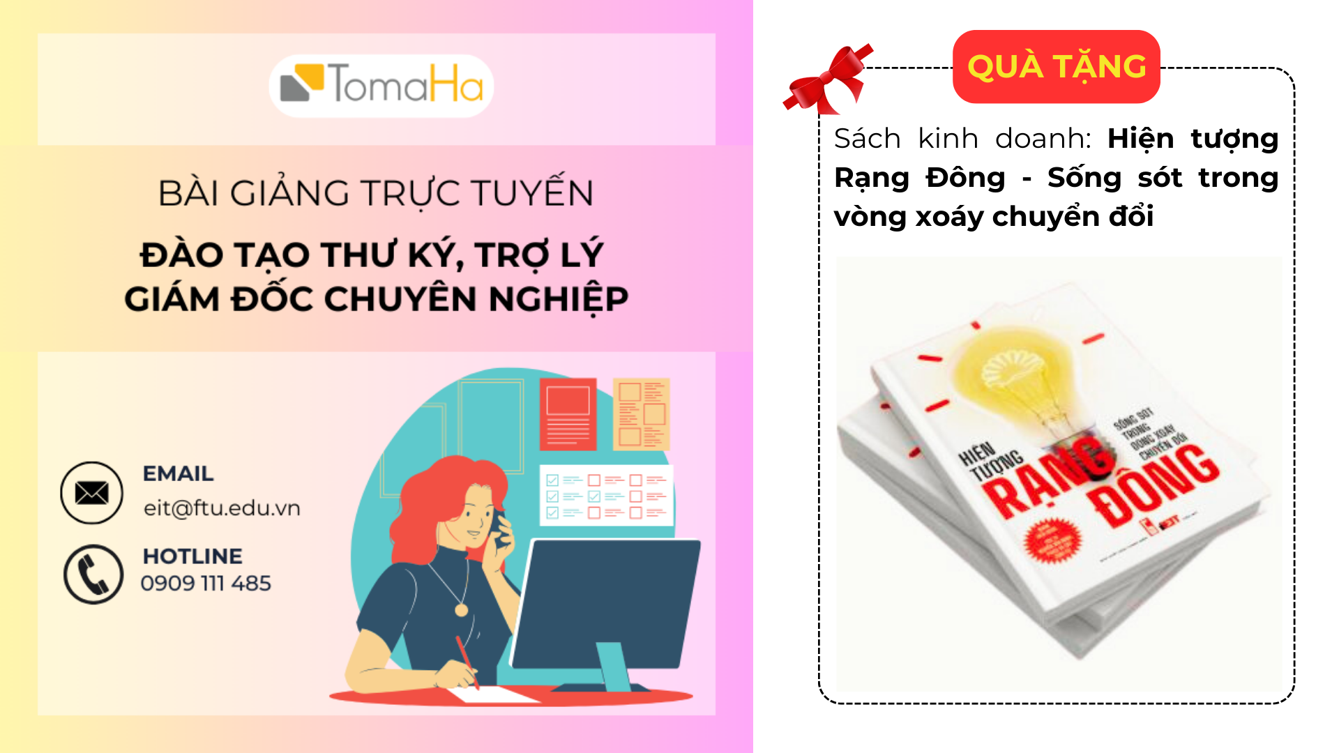 Bài giảng số, khóa học Đào tạo Thư ký Trợ lý giám đốc chuyên nghiệp; Tặng kèm sách kinh doanh hay