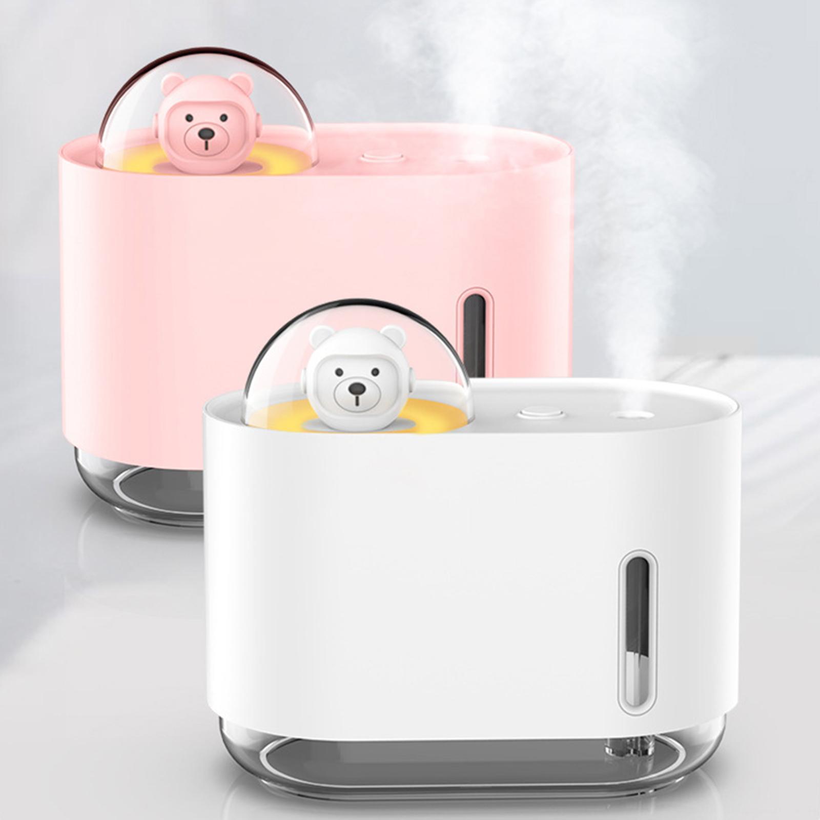Mini Air Humidifier USB Quiet LED Lamp 300ml for Indoor Table Car