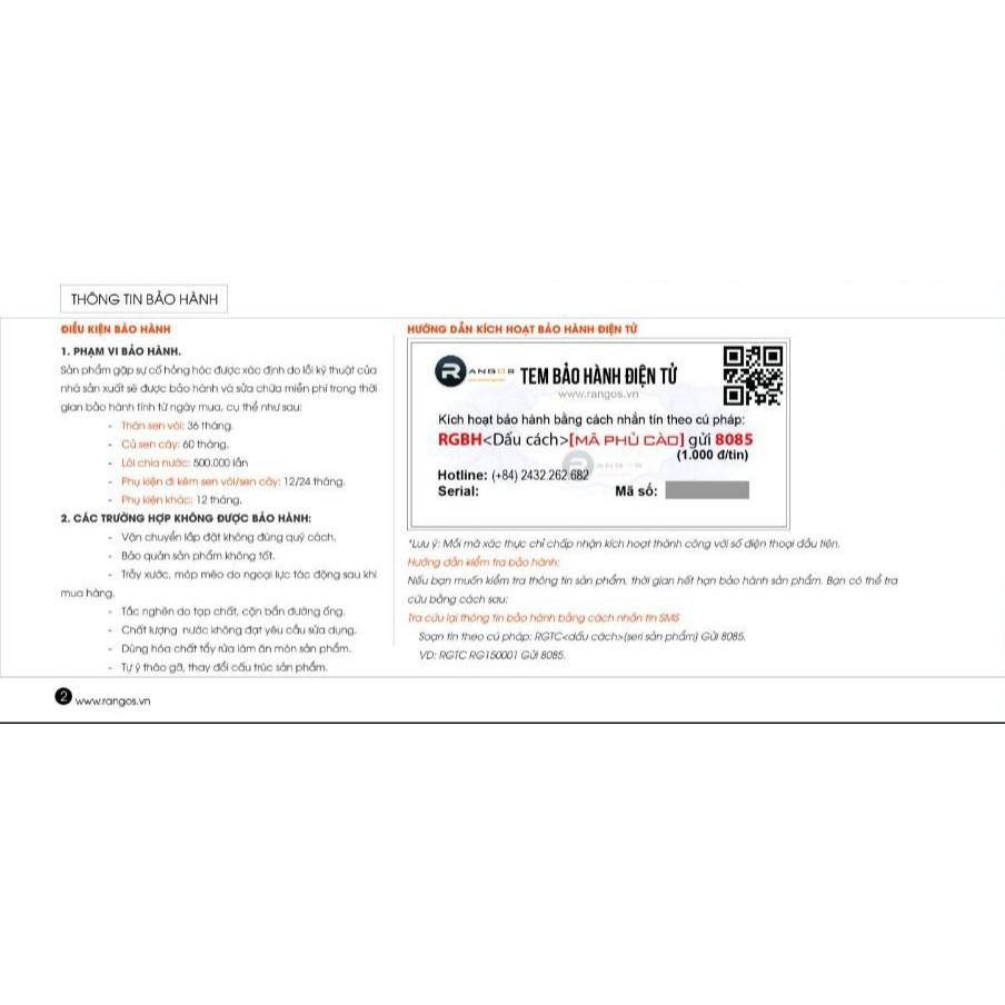 Bộ sen cây tắm cao cấp Rangos RG-315