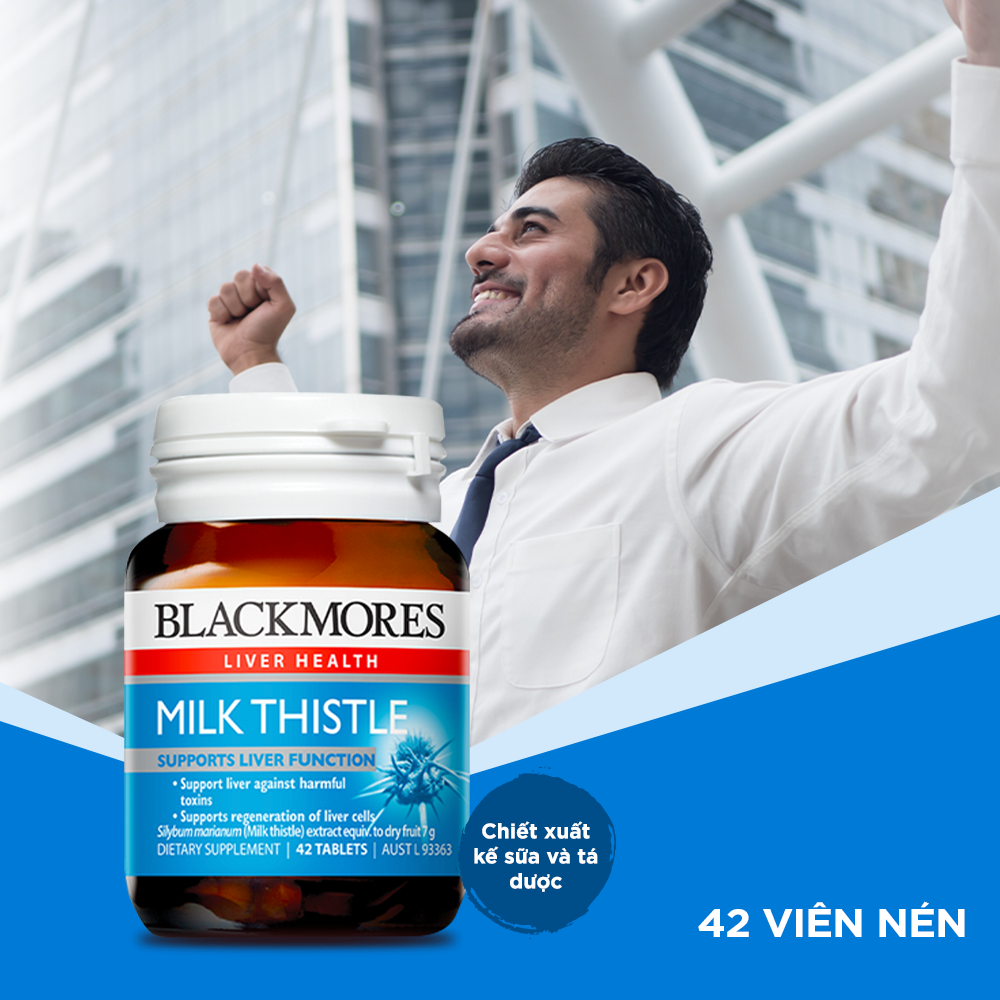 Viên Uống Hỗ Trợ Bảo Vệ Và Phục Hồi Tế Bào Gan Blackmores Milk Thistle Lọ 42 Viên