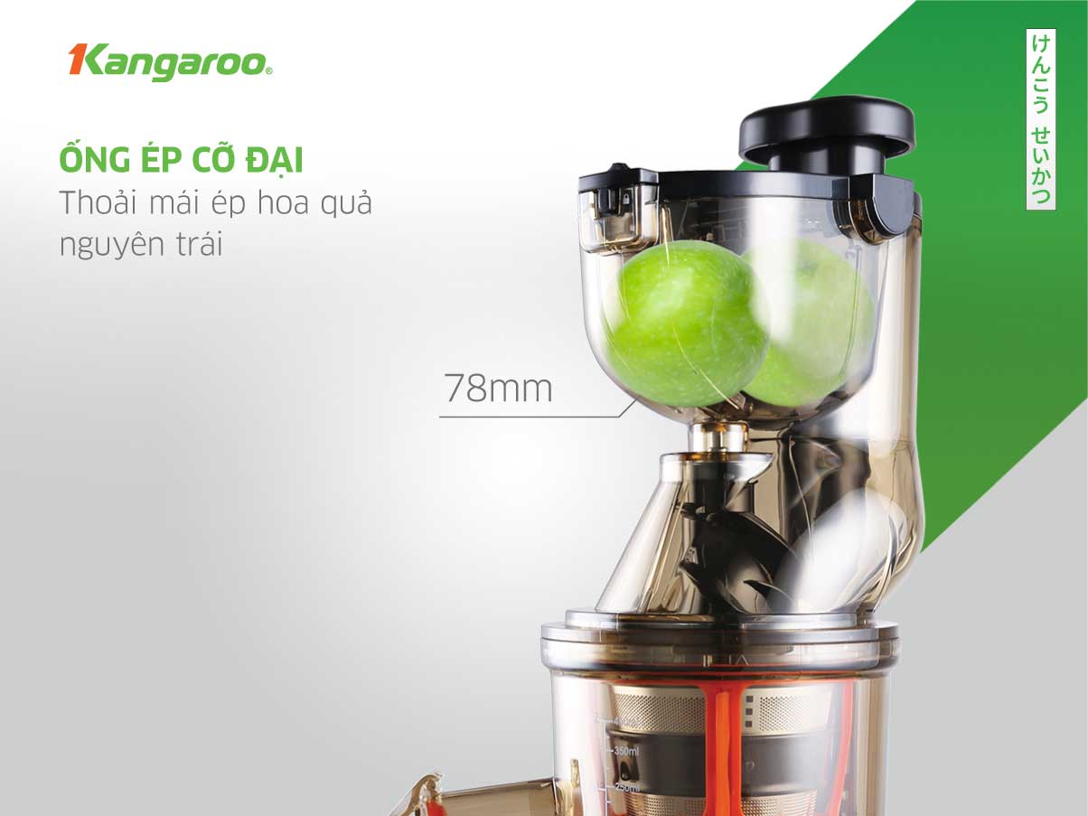 MÁY ÉP TRÁI CÂY KANGAROO KG200SJD1 (MÁY ÉP CHẬM 665ml - 200W) Hàng Chính Hãng)