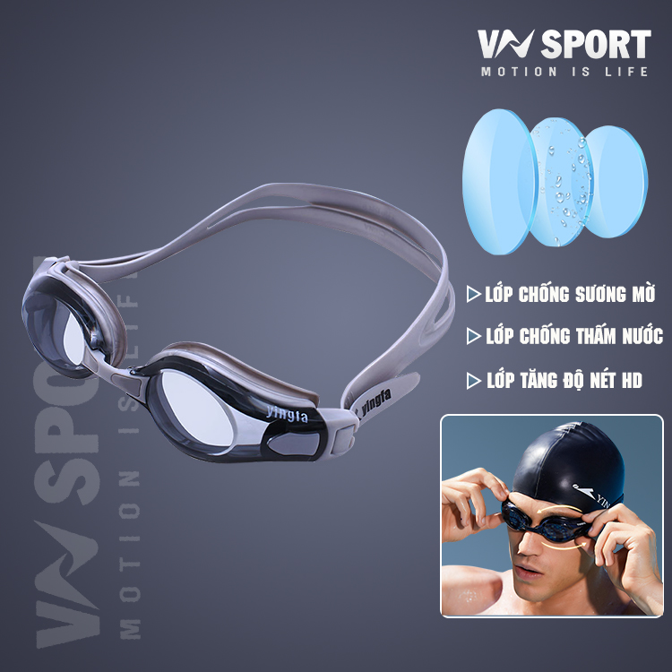 Kính Bơi YingFa - Y2800AF , Kính Bơi Cao Cấp Chống Bám Hơi Nước, Chống Tia UV, Góc Nhìn Rộng HD, Chất Liệu Polycarbonate