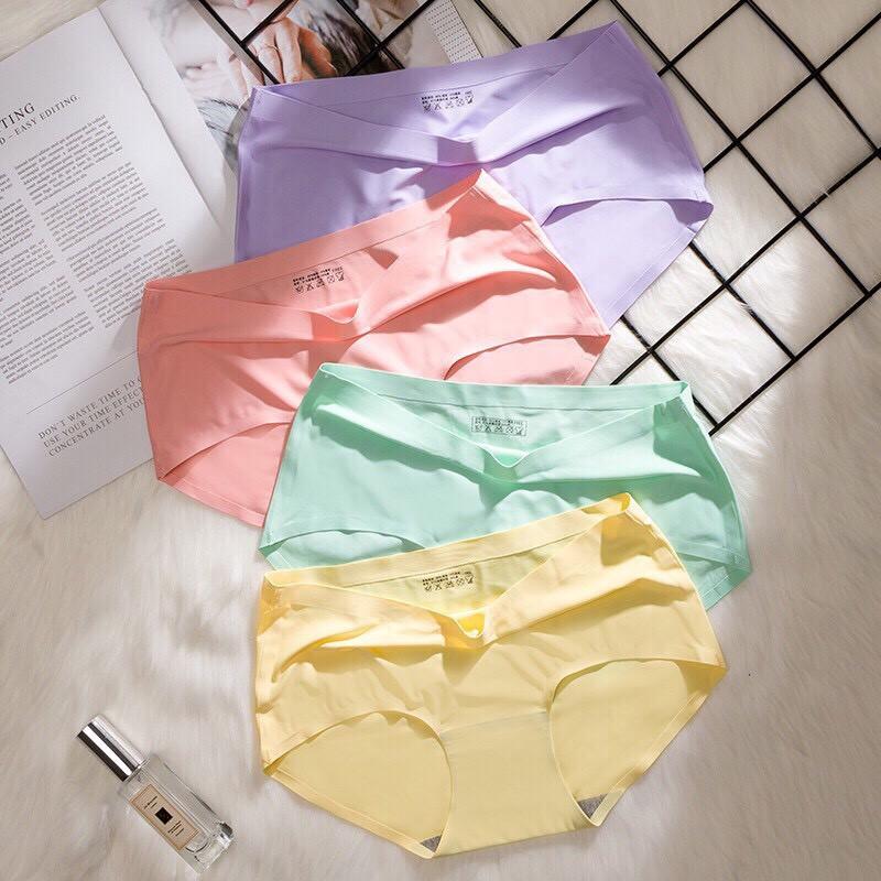Set 10 quần lót su không đường may thông hơi - màu ngẫu nhiên