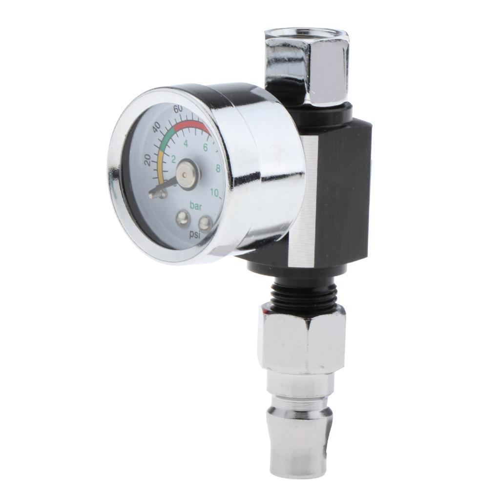 3X  Air Pressure Regulator  Air Gauge Blue