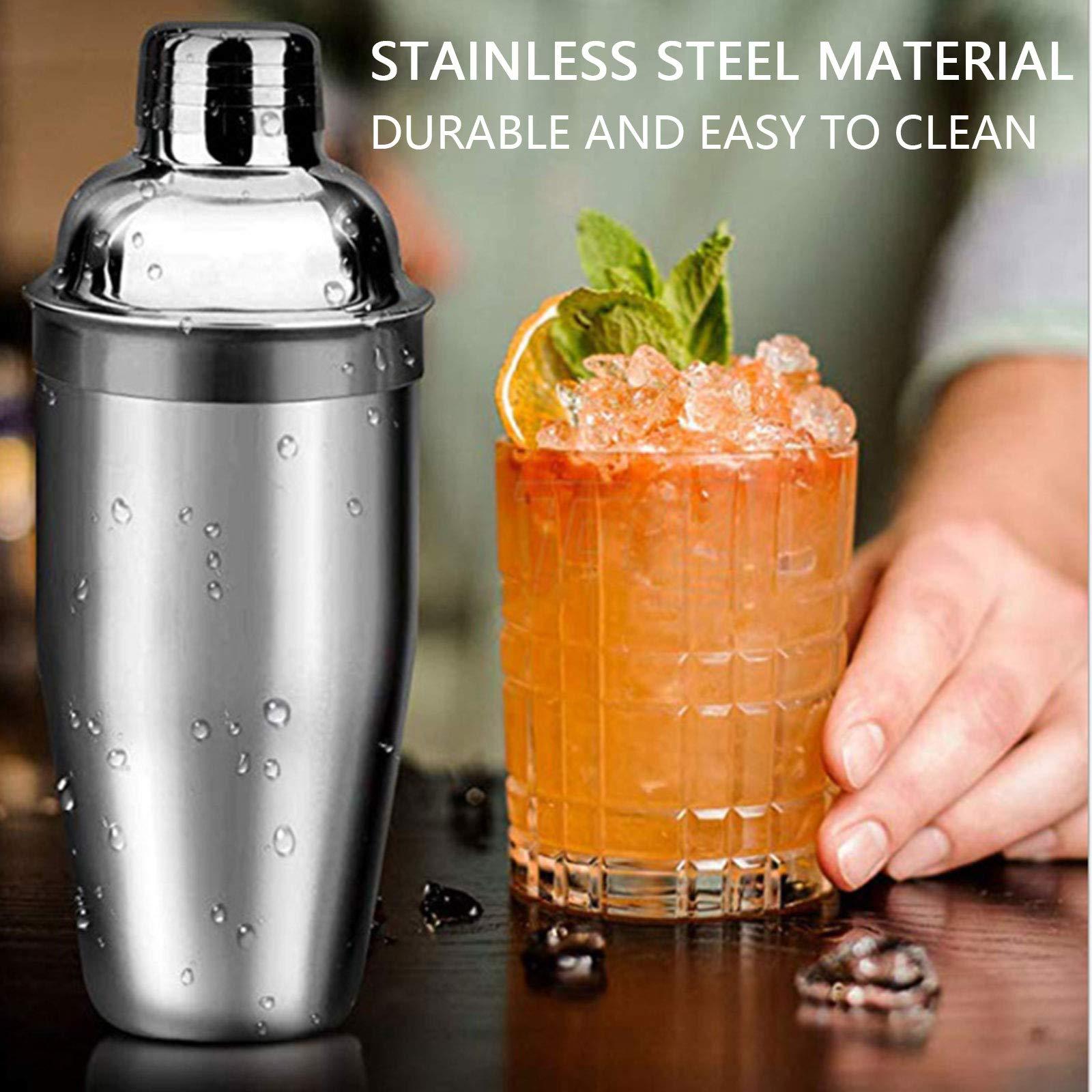 Bình lắc cocktail, Bộ dụng cụ lắc cocktail bằng thép không gỉ, Bộ dụng cụ lắc cocktail Bartender chuyên nghiệp, Bộ bình lắc cocktail 7 món, Quà tặng sinh nhật