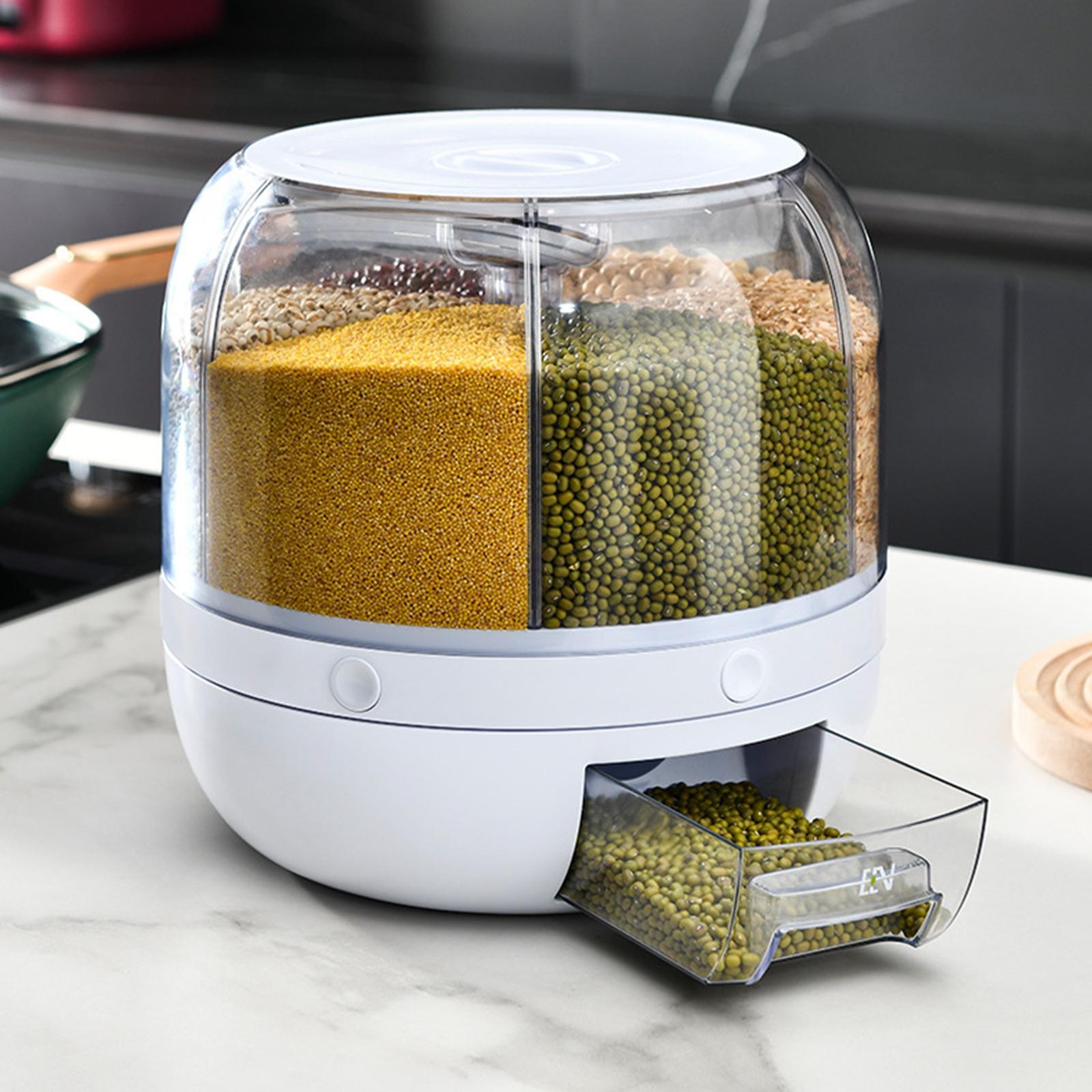 Kitchen Rice Storage Container Flour Cereal Bread Storage Sealed Rice Box for Pet Food Cereal