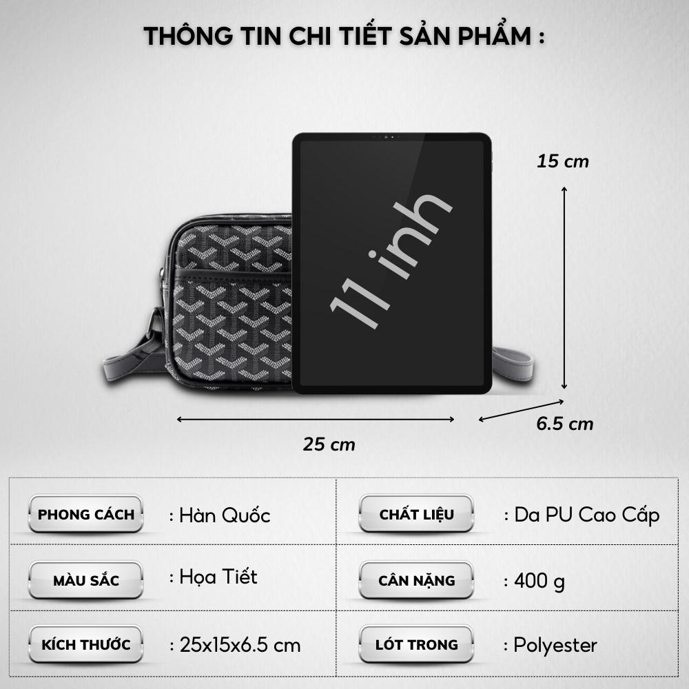 Túi đeo chéo nam nữ,Da Pu cao cấp,Size: 25x15x6.5 cm ,Chống thấm nước -Kiểu dáng trẻ trung, cá tính -