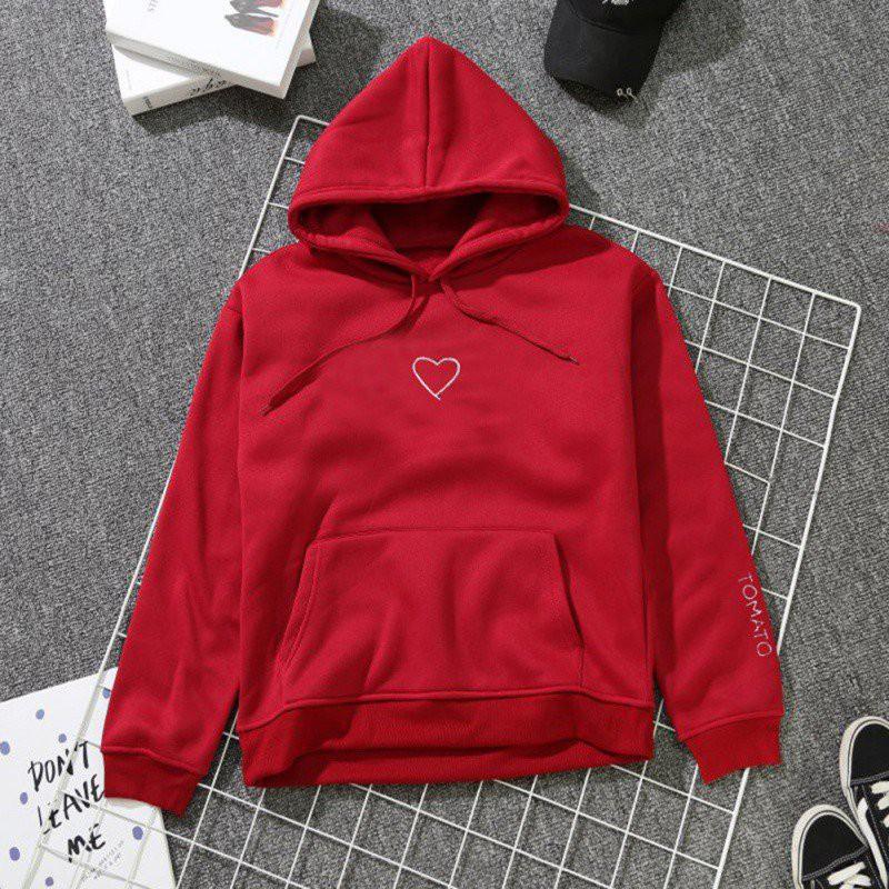 Áo hoodie Hàn Quốc dáng rộng dài tay thời trang thu đông