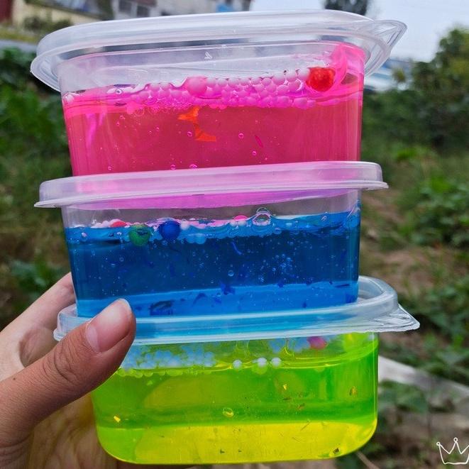 SLIME dạng ÂU BÓNG charm kim tuyến NG0C TRAI CỐM XỐP 6 màu dạng lỏng Slam thiết kế độc đáo ấn tượng squishy