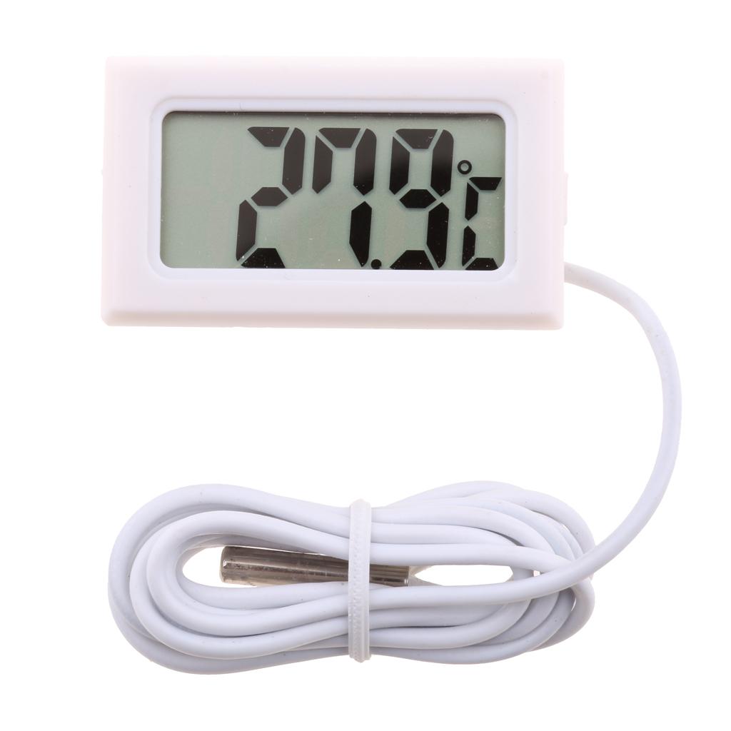 LCD Kỹ Thuật Số Hồ Cá điện Tử Bể Nhiệt Kế Nước Thủy Nhiệt Kế