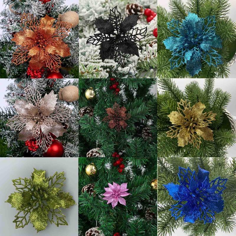 Tmdbyx Set 5 Hoa Giả Trang Trí Giáng Sinh / Năm Mới