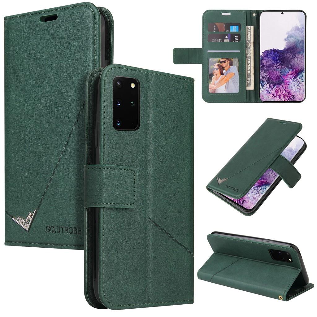 Ốp điện thoại da PC PU cứng dạng ví nắp lật cho Samsung GalaxyS20 Ultra S20 Plus S20+ S20 FE Note10 Note10+ Note9 Note8