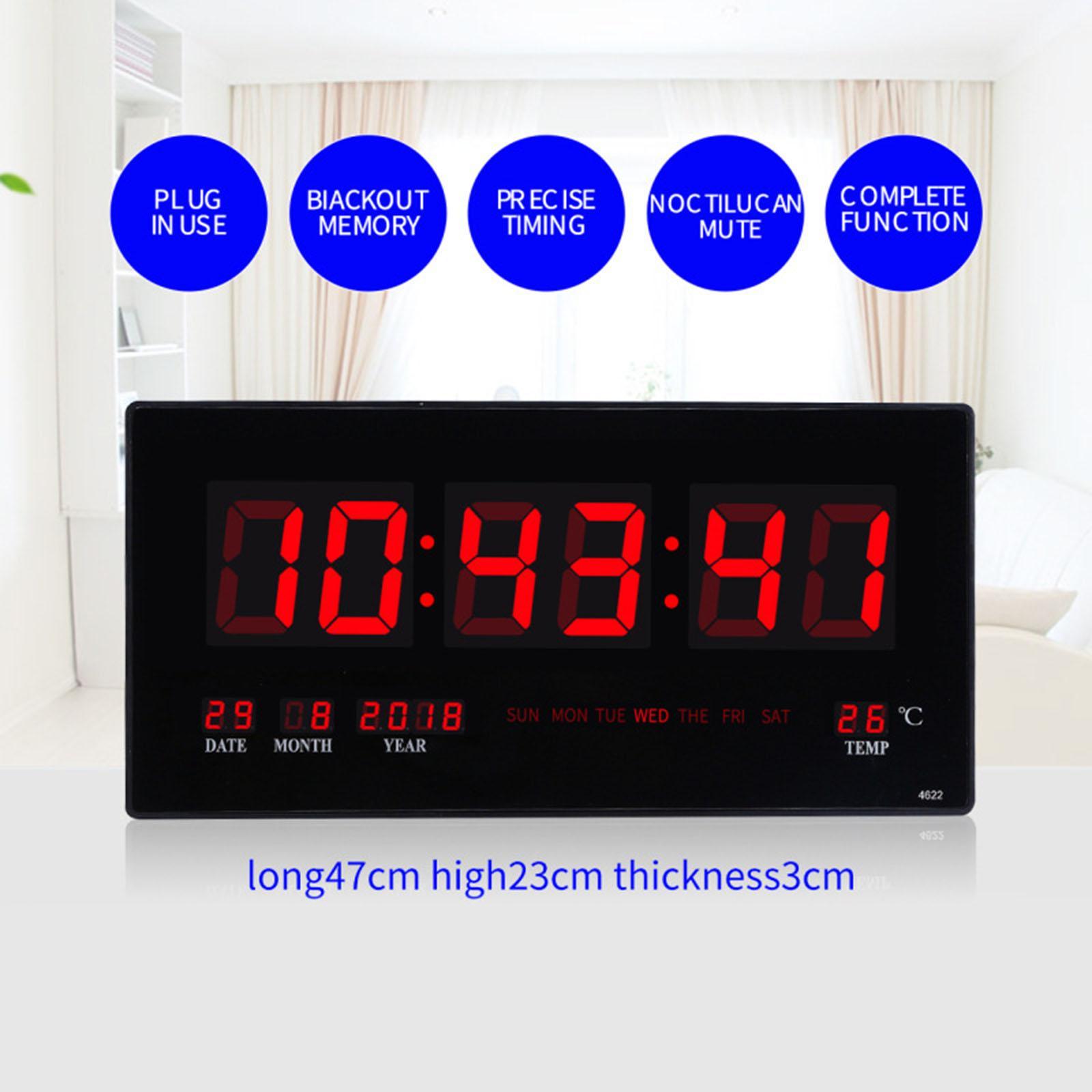 17'' LED Screen Clock 24H Time  US