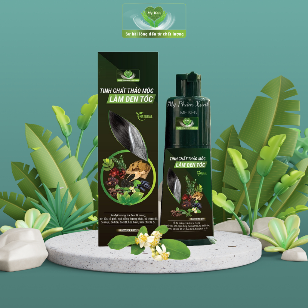 Tinh Chất Thảo Mộc Làm Đen Tóc (100% Thiên Nhiên) Mẹ Ken 200ml
