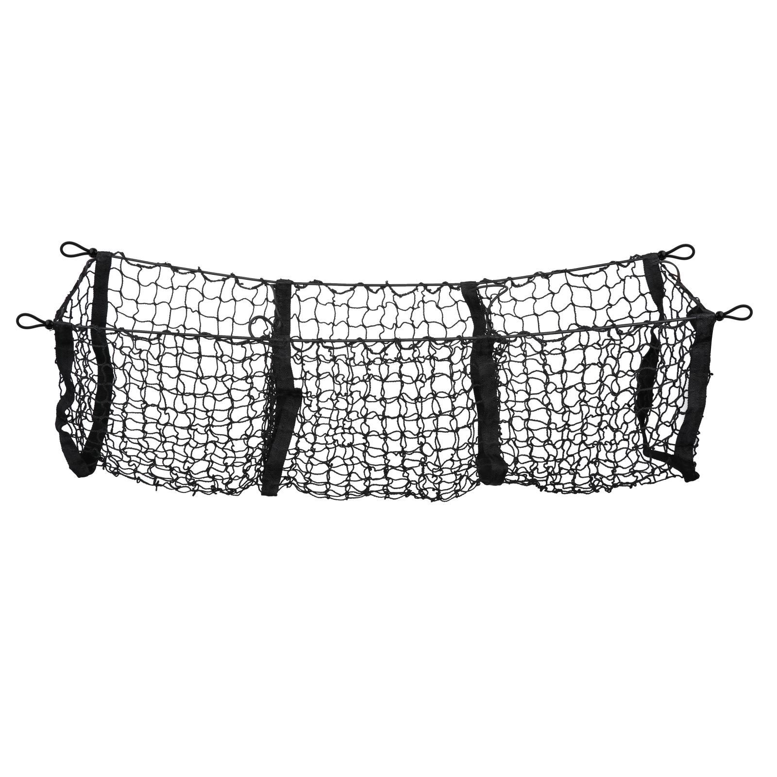 Trunk Cargo Net Pouch Car Elastic Mesh Organizer Truck Universal w/ 4 Hooks