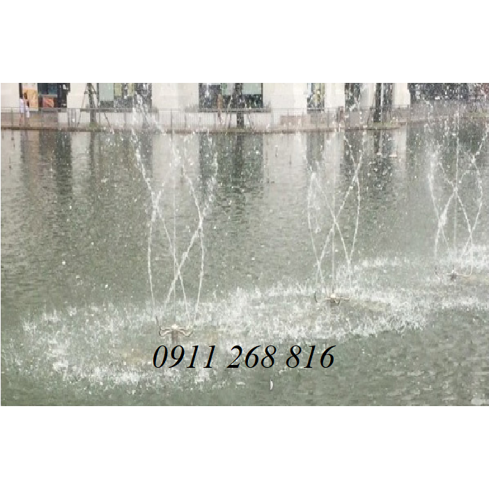 Đầu phun nước múa xoay tròn tự động INOX phi 34mm