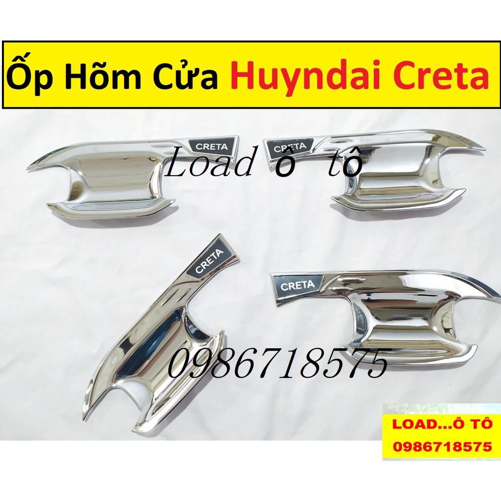 Ốp Hõm Cửa Xe Huyndai Creta 2022-23 Mẫu Nhựa ABS Mạ Crom Sáng Bóng