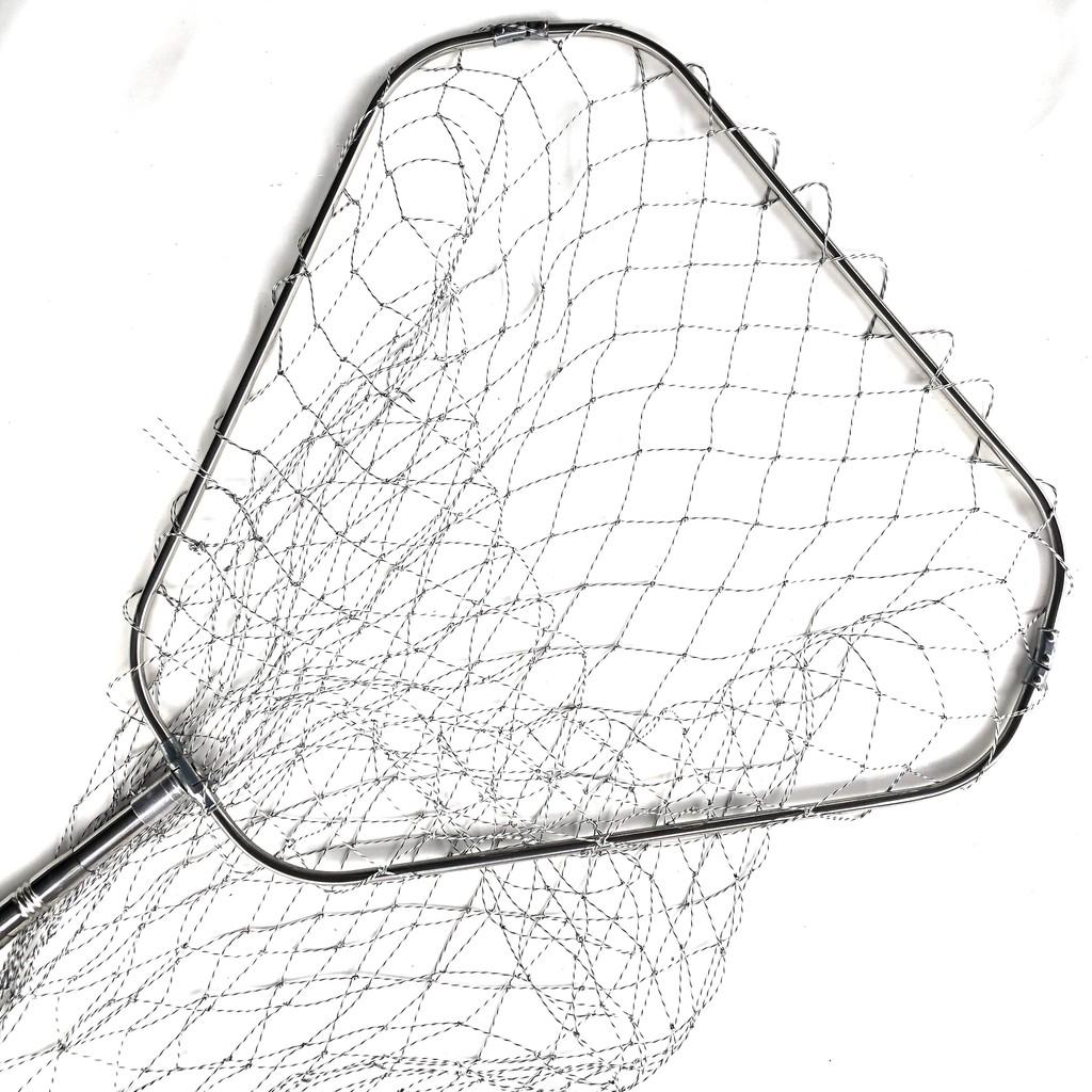 Vợt xúc cá inox GW , vành tam giác , Chất liệu inox 100%