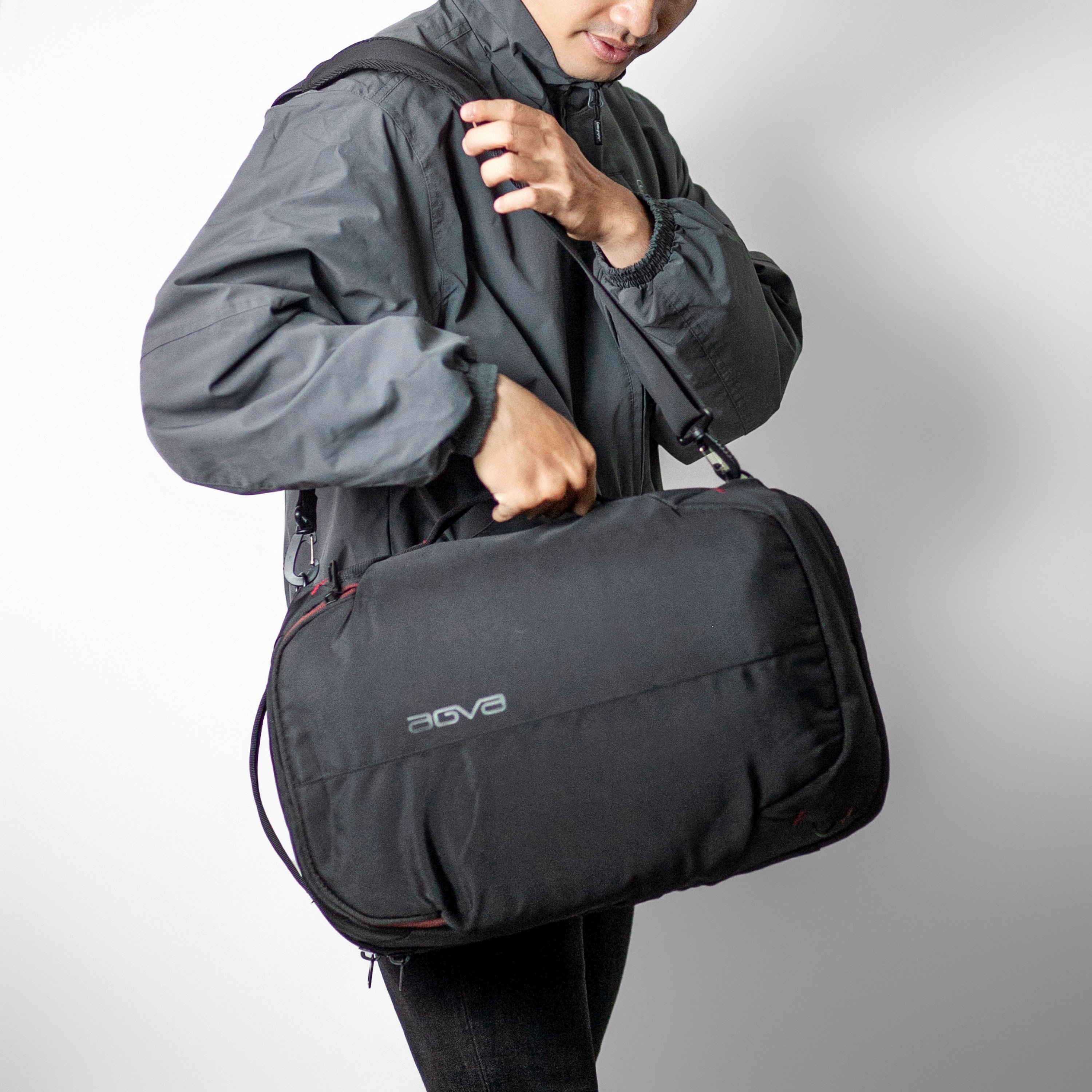 Balo AGVA Roadtripper 15.6 inch ĐEN LTB361 Phù hợp du lịch ngắn ngày tiện dụng - Bảo hành chính hãng 2 năm