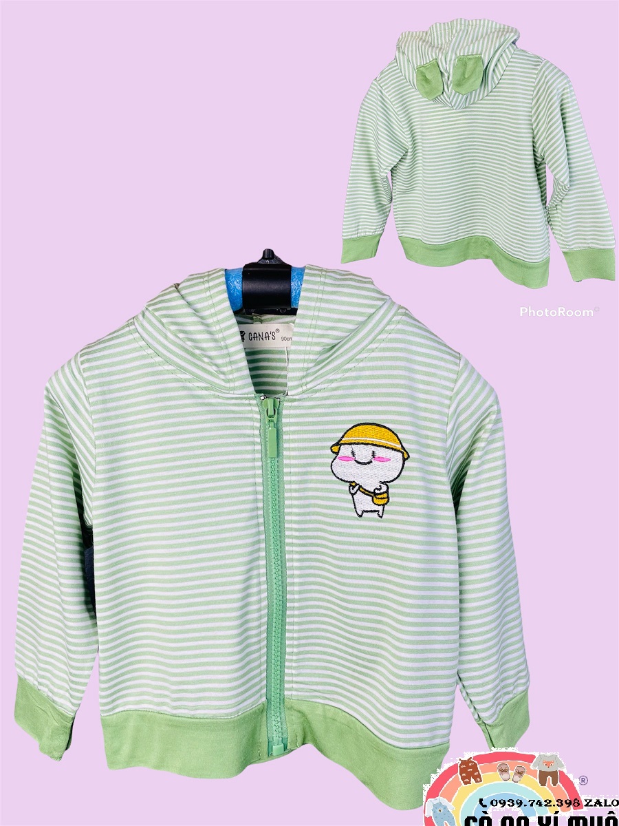 SIZE 9-24KG Áo Khoác Cotton Lạnh Cao Cấp Họa Tiết Thêu Dể Thương Cho Bé Gái Bé Trai Đủ Màu