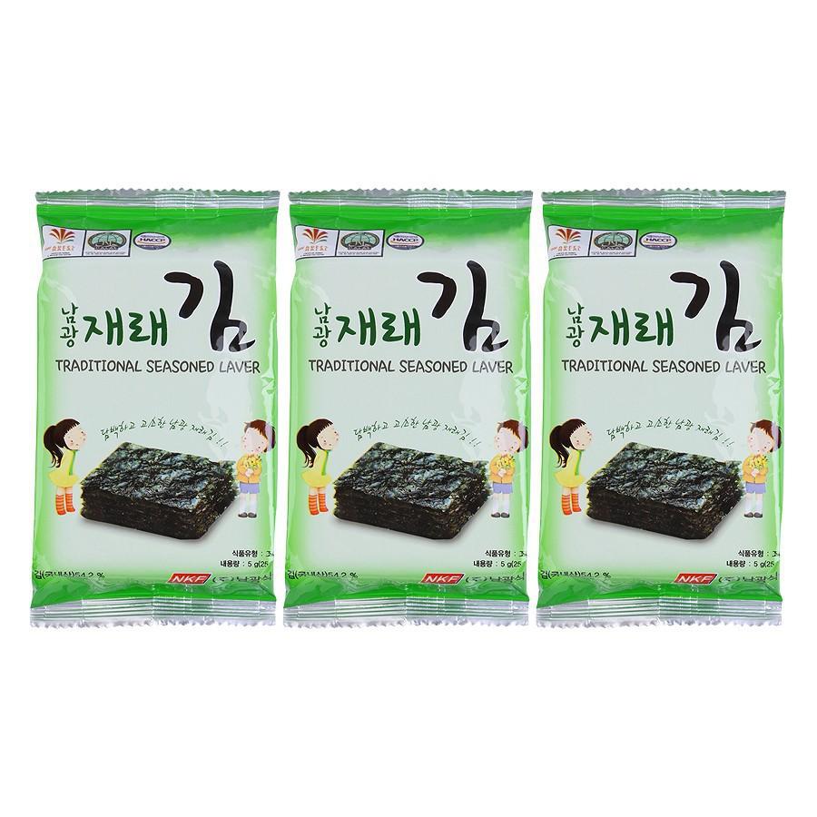 Rong biển truyền thống 3x5g- Namkwang Food