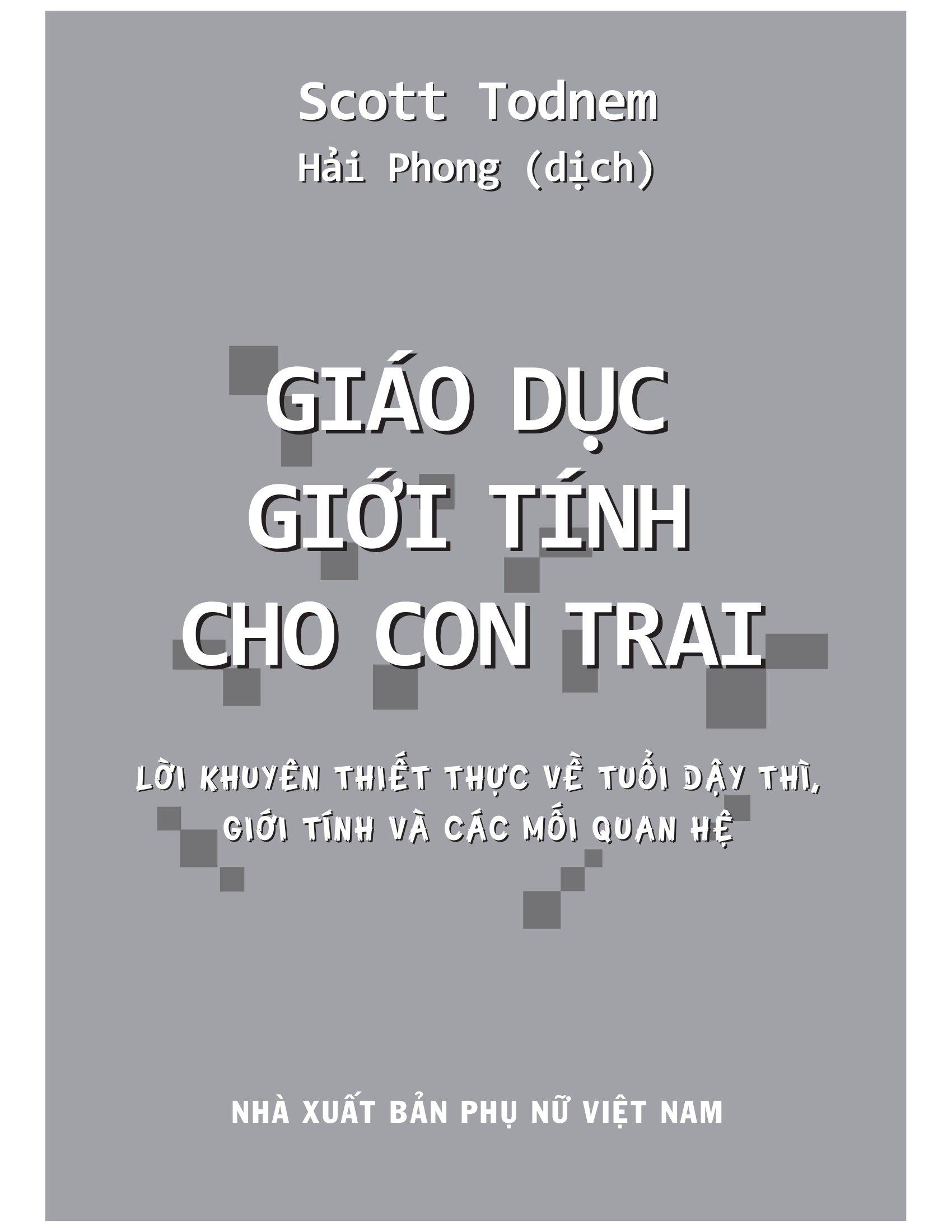 Giáo Dục Giới Tính Cho Con Trai