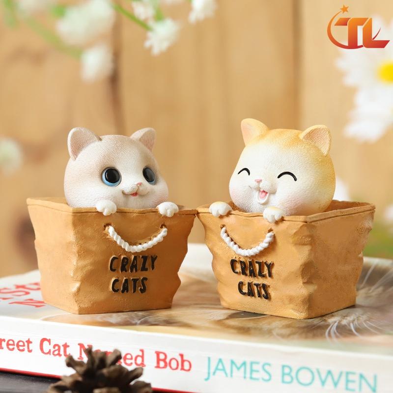 Mèo lắc đầu trang trí dễ thương - Crazy Cats