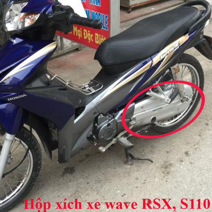 Hộp xích dành cho xe Wave RSX - S110 màu Bạc - TKB8510