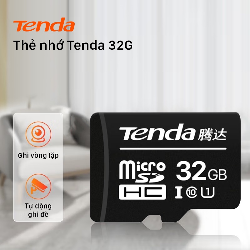 Thẻ nhớ microSDHC Tenda 32GB upto 100MB/s - Hàng chính hãng