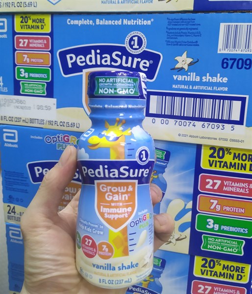 Thùng 24 Sữa Nước PediaSure hương Vanilla Grow &amp; Gain 237ml