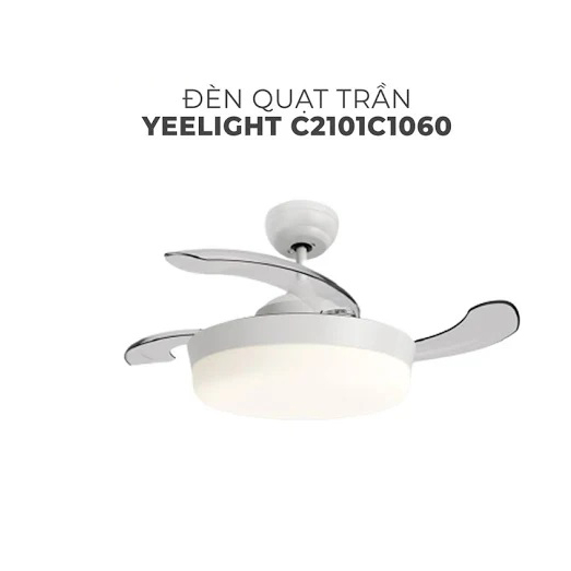 Đèn trần Kiêm Quạt Vô Hình YEELIGHT C2101C1060, tích hợp Mi Home, Yeelight, Cánh quạt trong suốt