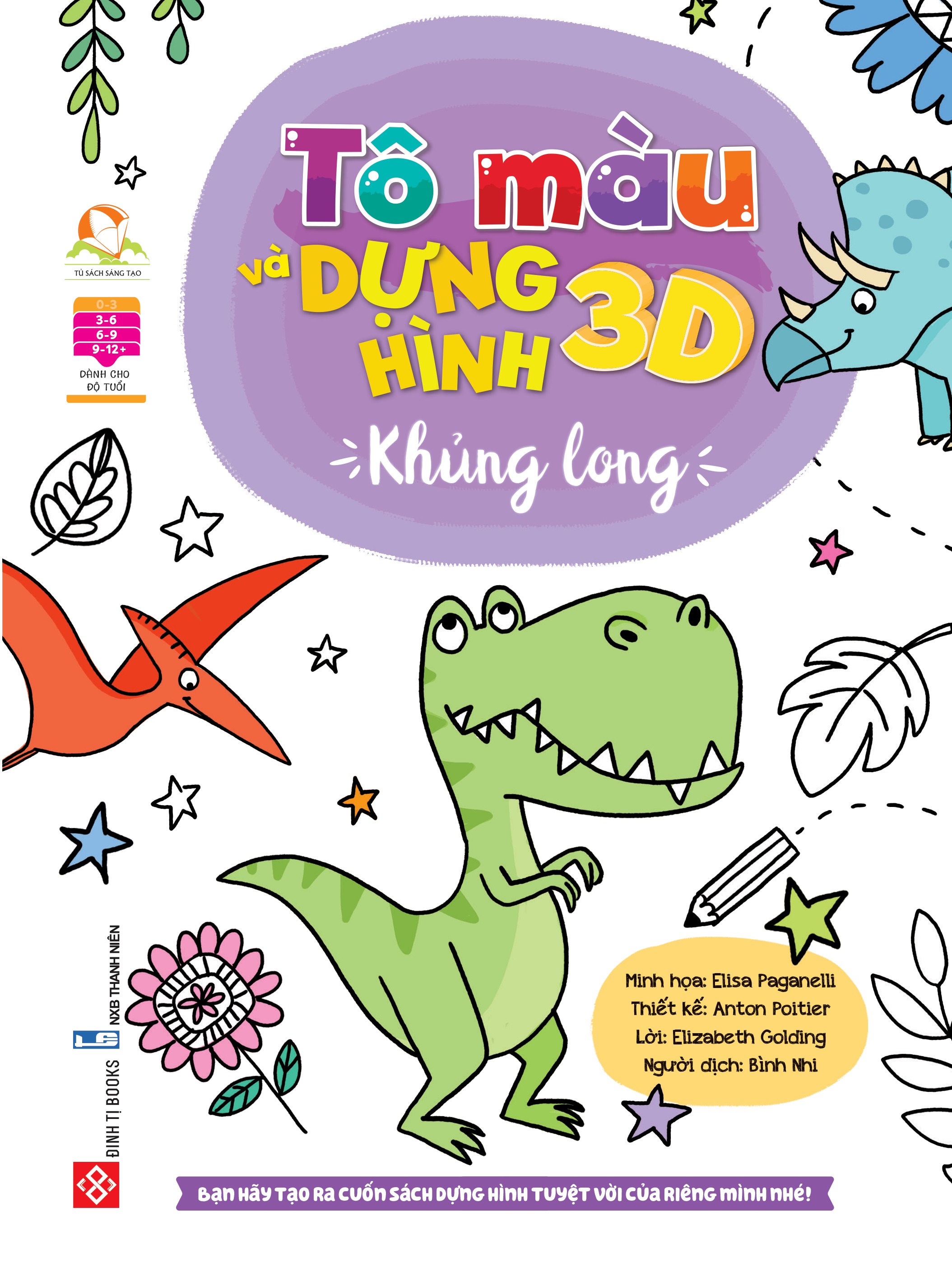 Tô màu và dựng hình 3D - Khủng long