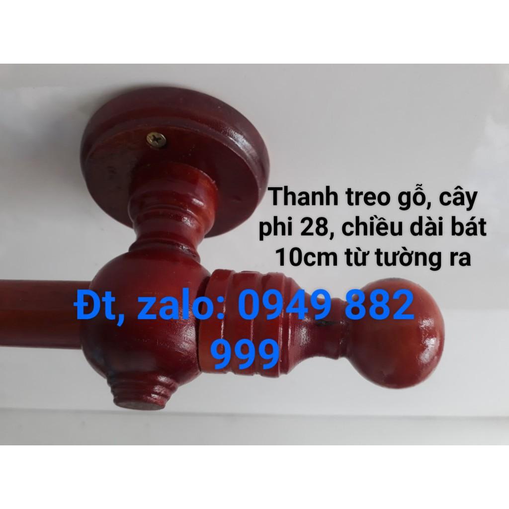 Thanh Treo Rèm Cửa Bằng Gỗ, Cây Phi 28 Đủ Phụ Kiện Đi Kèm