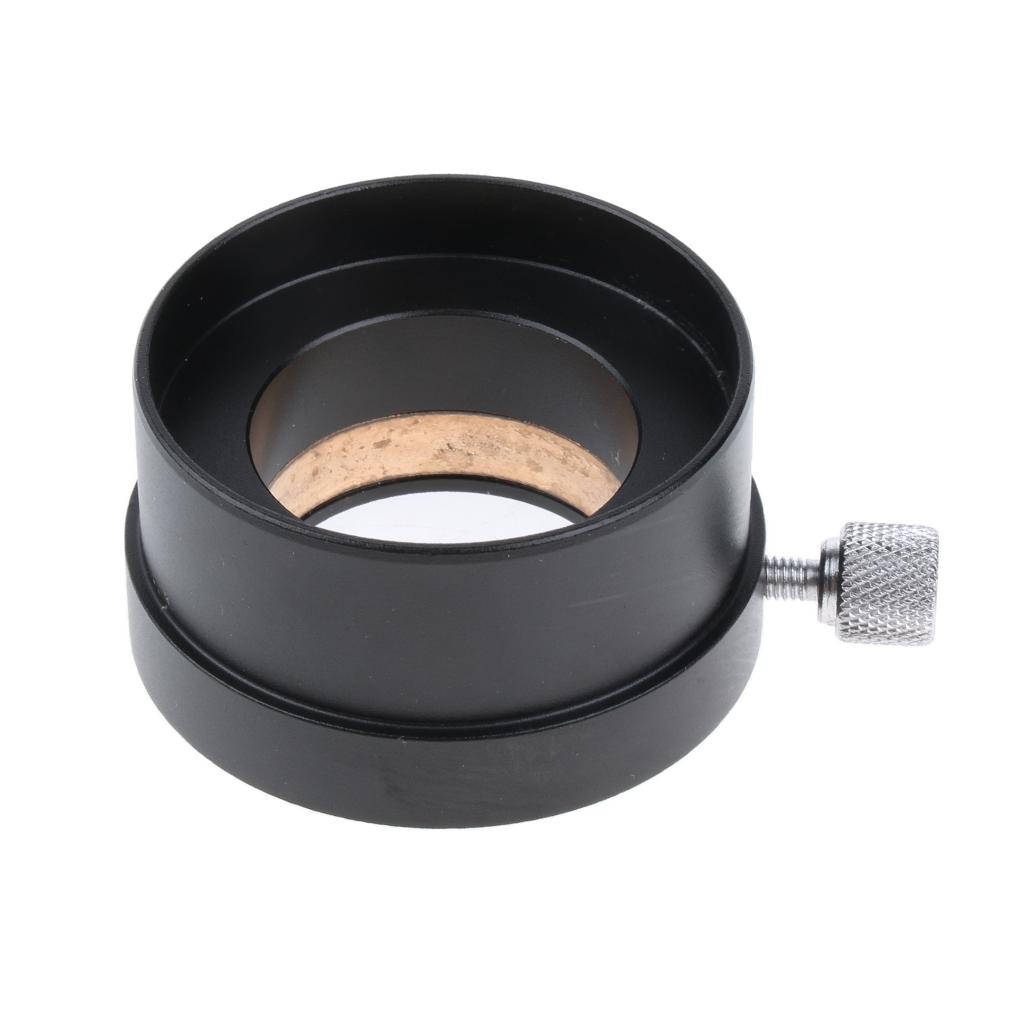 Metal 02" to 1.25" Telescope Eyepiece Mount Adapter Black