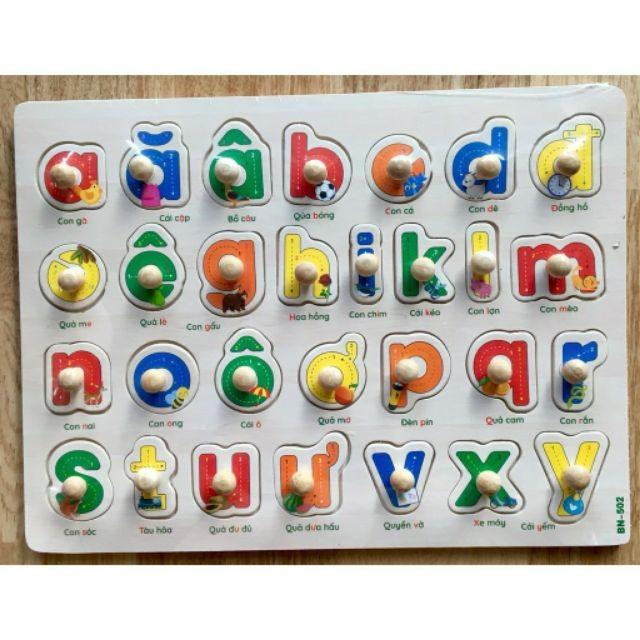 Bảng núm chữ cái tiếng việt in hoa ĐCG