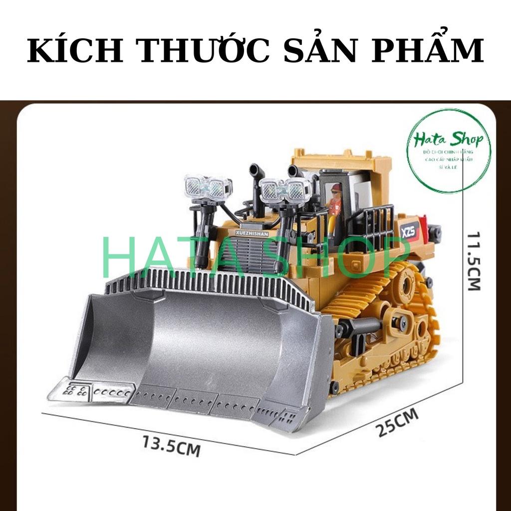 Xe Ủi Đất Kim Loại BC1045 (Alloy Bulldozer) điều khiển từ xa 9 kênh / Xe công trình xúc đất điều khiển cao cấp