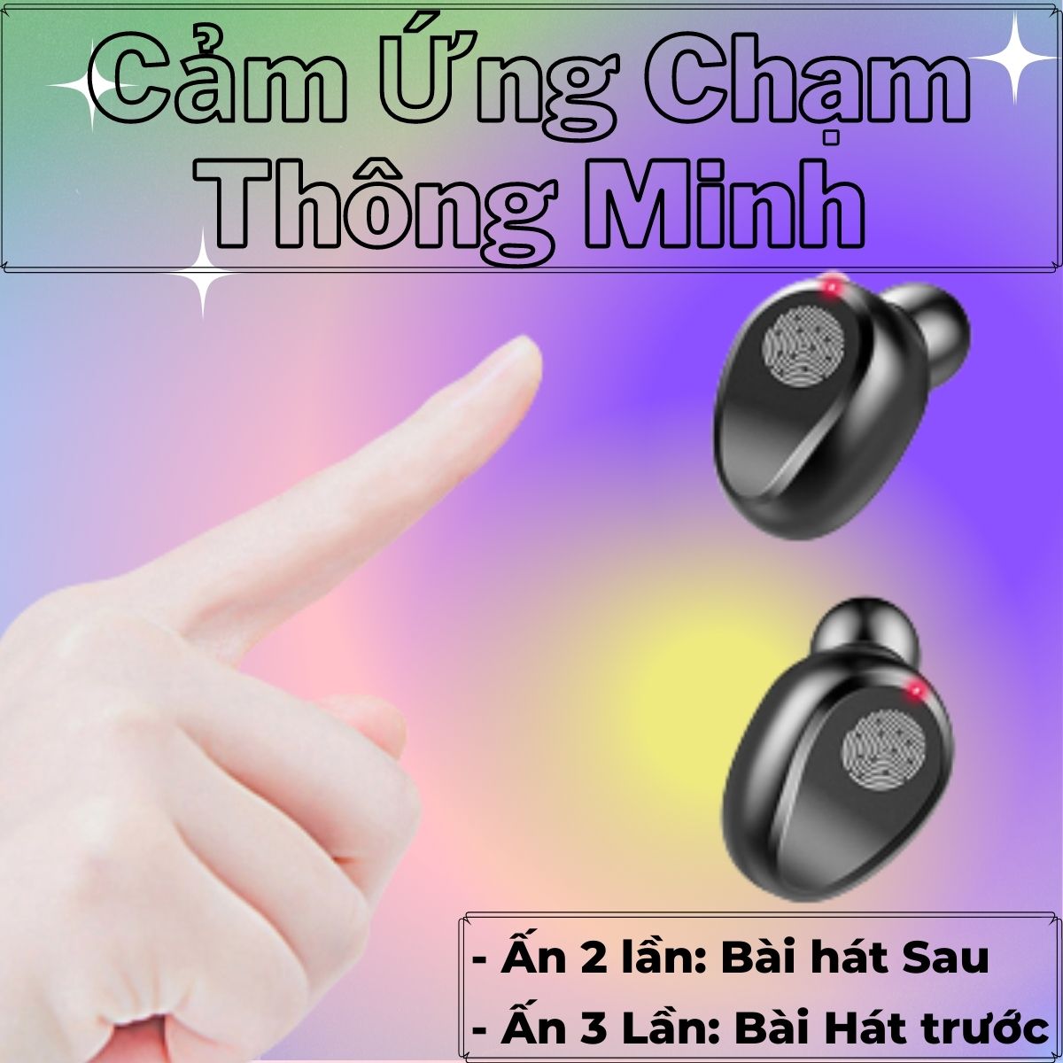 Tai Nghe Bluetooth Cảm Ứng Cao Cấp Tích Hợp Sạc Dự Phòng 2500mAh + Giá Đỡ Điện Thoại, Bass Cực Hay Và Kháng Nước Tốt F9