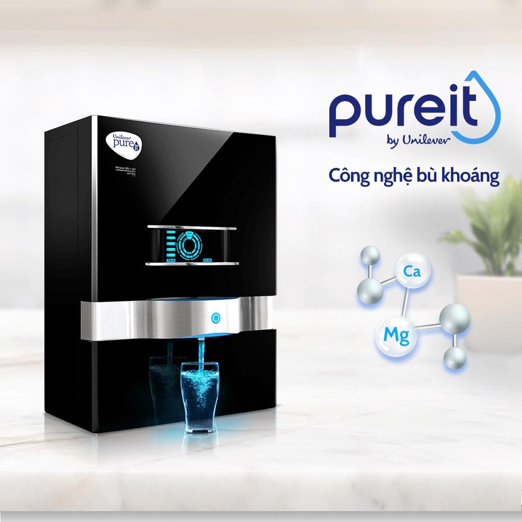 Máy Lọc Nước Pureit Ultima Đen và Lõi lọc thô, Bộ lọc thay thế Pureit Ultima 1 - Hàng chính hãng