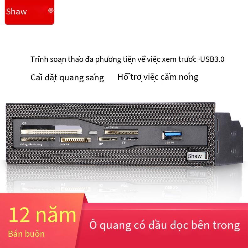 Mặt trước khung đầu đọc thẻ USB3.0 thuận lợi nhất tích hợp đầu đọc thẻ đa chức năng