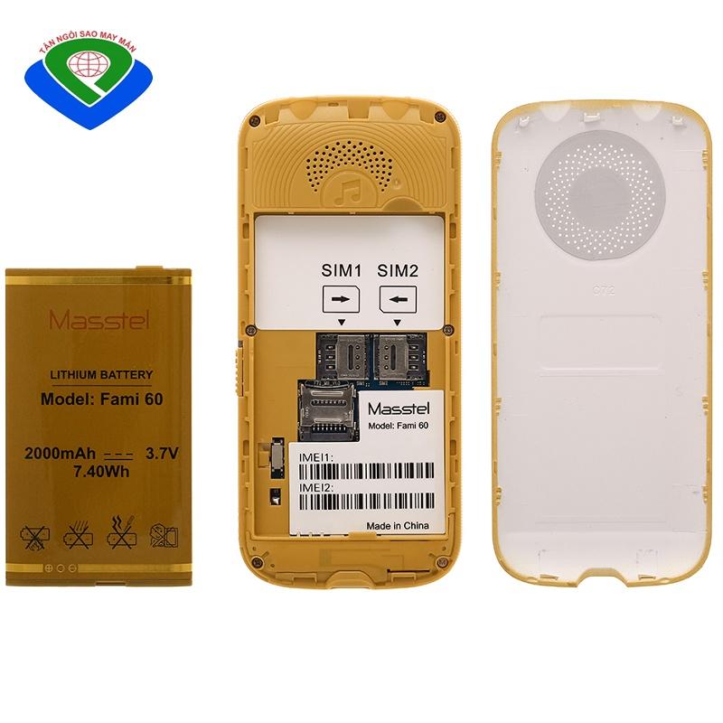 Điện thoại Masstel FAMI 60 4G - Hàng chính hãng, Nguyên Seal