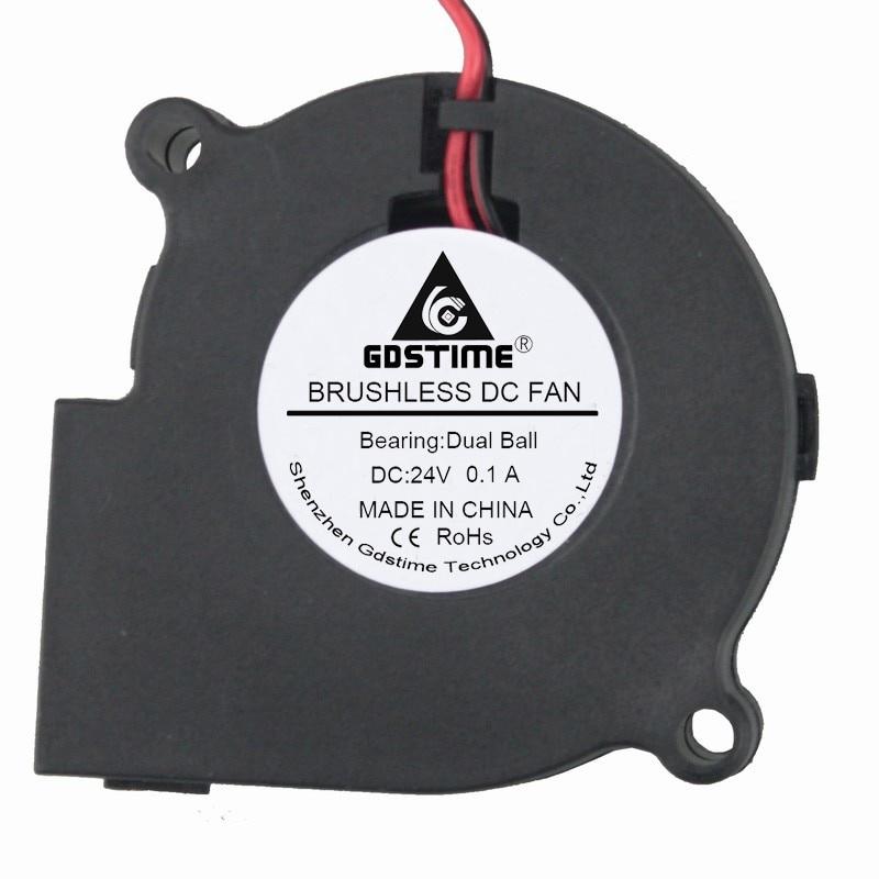 1 Piece Gdstime Two Ball Bearing 6cm 60mm x 28mm 24V DC Exhaust Blower Cooling Fan 60x28mm 6028 cheap centrifugal fan 24V