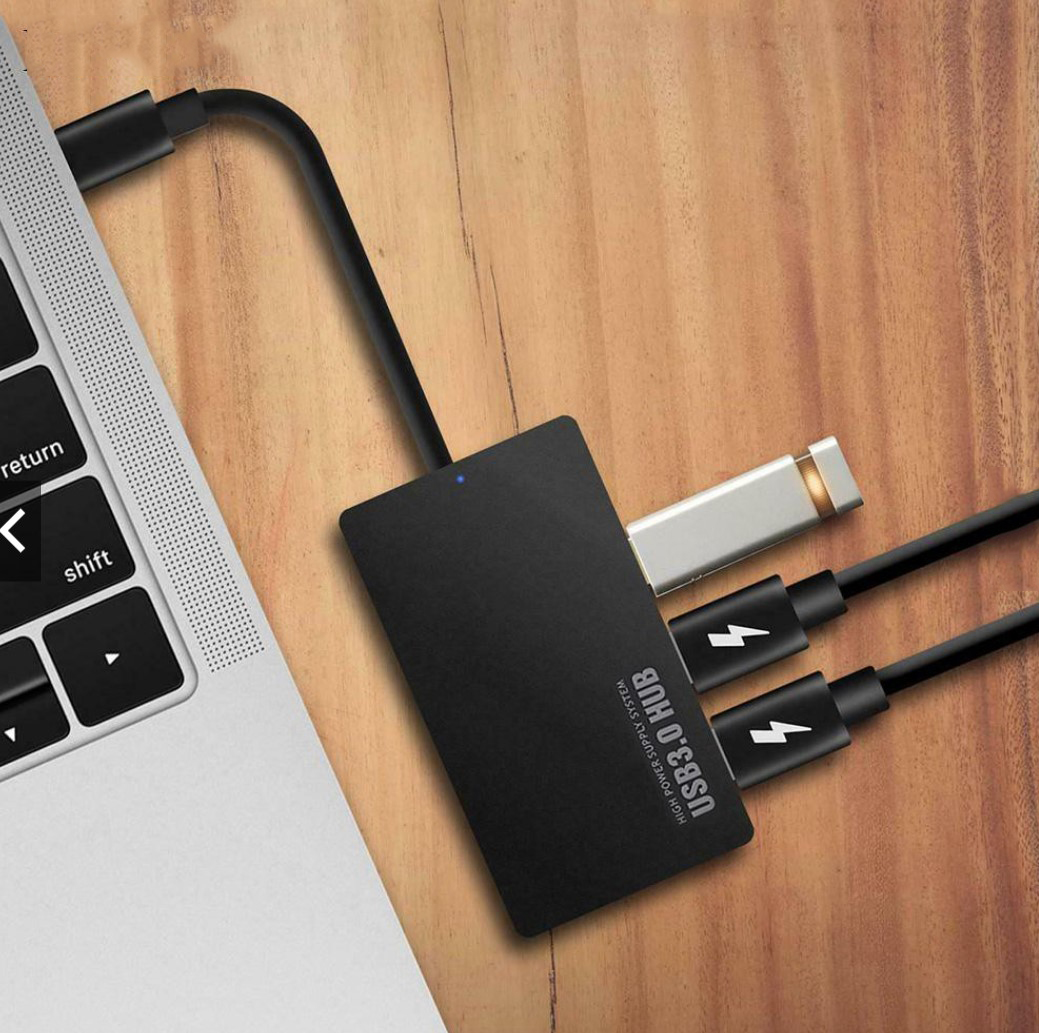 Bộ Chia USB Type C Hub 4 Cổng USB 3.0 (UC-219) - Hàng Nhập Khẩu