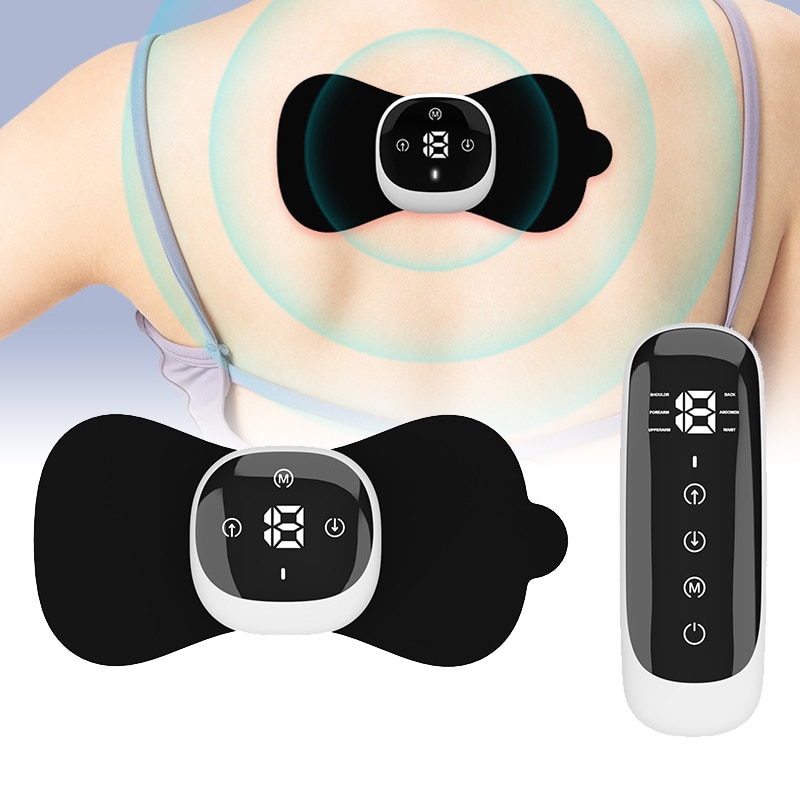 Máy Mát Xa Xung Tần Số Thấp Heating Vibration Neck EMS Massager